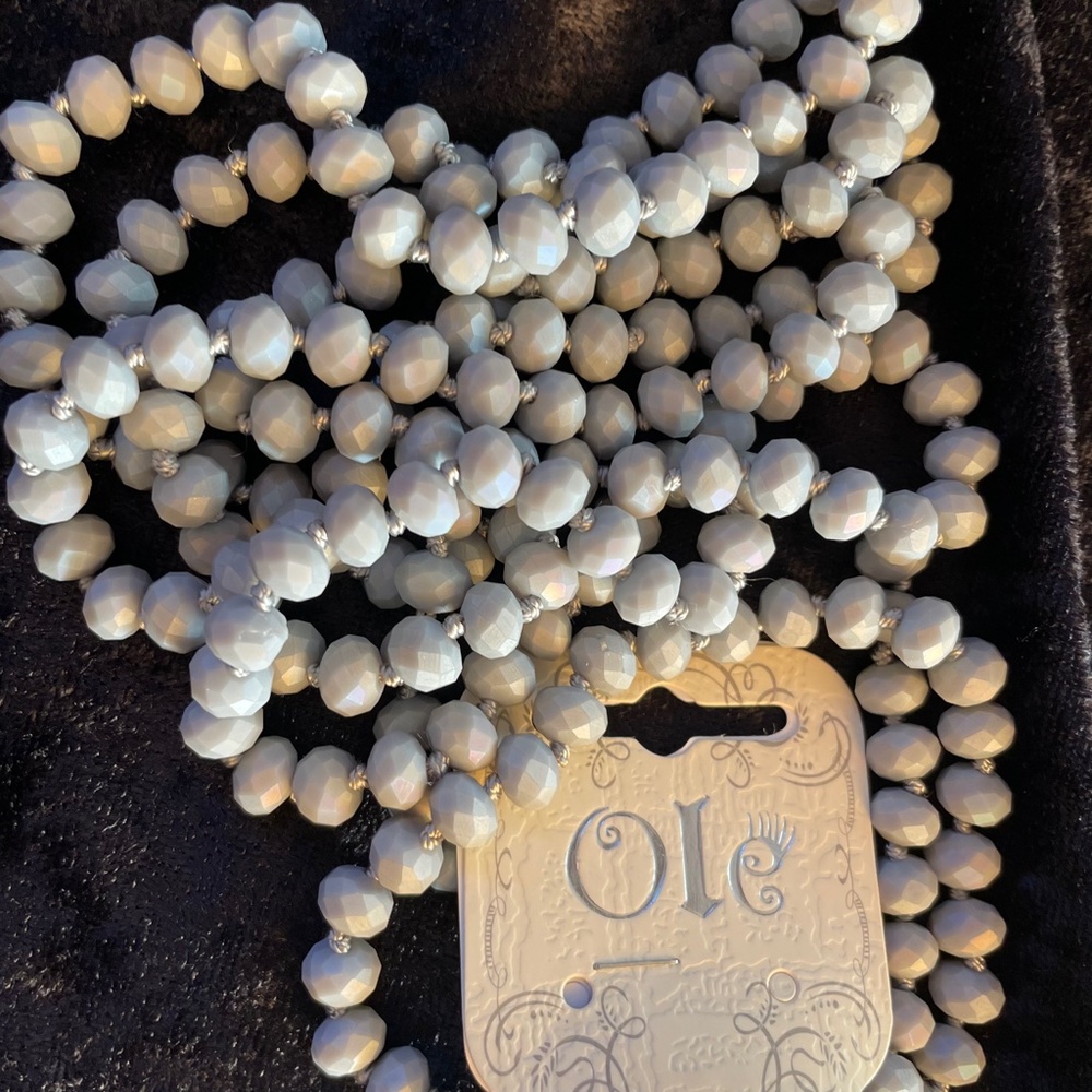Ole' Grey Glass Beads